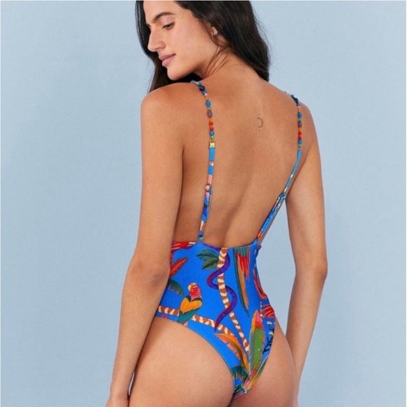 FARM Rio Other - New FARM Rio Macaw Party One Piece Swimsuit